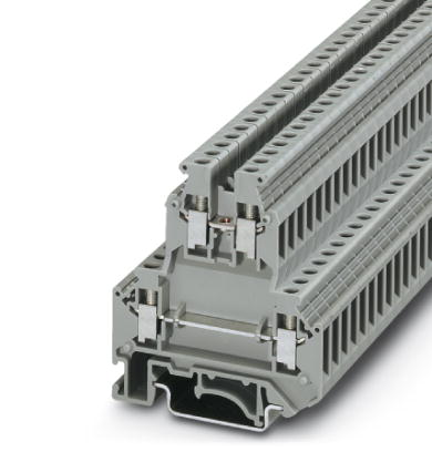 Phoenix Contact Multi-Level Terminal Block; UKK 5; 30A; 600V; 2-Level; #26 - #10; Screw Connection; Gray
